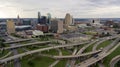 Highways Cover The Landscape Downtown City Center Kansas City MO