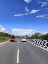 Highways roads Coimbatore to Erode with sky in cars