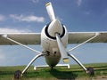Highwing monoplane Royalty Free Stock Photo
