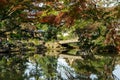 Higo Hosokawa Garden in Japan, Tokyo Landscape Royalty Free Stock Photo