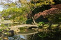 Higo-Hosokawa Garden in Japan, Tokyo Landscape Royalty Free Stock Photo