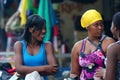 HIGUEY, DOMINICAN REPUBLIC - OCTOBER 29, 2015: Unidentified Dominican women