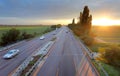 Higway road with cars Royalty Free Stock Photo