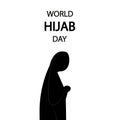 Hijab Day World girl Royalty Free Stock Photo