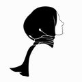 hijab woman beauty logo