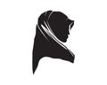 Hijab women people care logo and symbols template