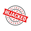 Hijacked Letter Rubber Stamp Vector Design Template Royalty Free Stock Photo