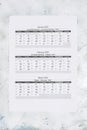 Hijri 1441 calendar year. Islamic calendar 2020