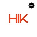 HIK Logo Letter Monogram Design Royalty Free Stock Photo