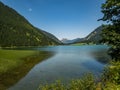 Hike around the Vilsalpsee in Tannheim Valley Royalty Free Stock Photo