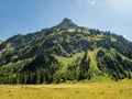 Hike around the Vilsalpsee in Tannheim Valley Royalty Free Stock Photo