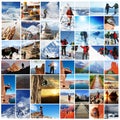 Hike collage Royalty Free Stock Photo