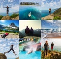 Hike collage Royalty Free Stock Photo