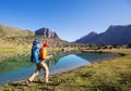 Hike in Fann mountains Royalty Free Stock Photo