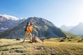 Hike in Fann mountains Royalty Free Stock Photo