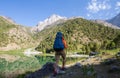 Hike in Fann mountains Royalty Free Stock Photo