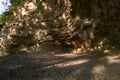 Hike at the golden hour to the famous Heidenhoehlen near Stockach on Lake Constance