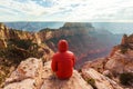 Hike in Grand Canyon Royalty Free Stock Photo