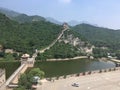 In a hike on the Great Wall of China, the site Badalin