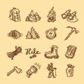 Hike icons