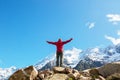 Hike in New Zealand mountains