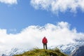 Hike in New Zealand mountains