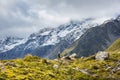 Hike in New Zealand mountains