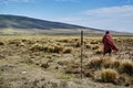 Masai guide hike in the mountains