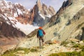 Hike in Patagonia Royalty Free Stock Photo