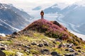 Hike in Salmon glacier Royalty Free Stock Photo