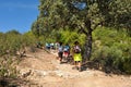 Hike in the Sierra de Andujar Natural Park, Jaen province, Spain Royalty Free Stock Photo