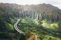 Hike Stairway to Heaven, Haiku Stairs, Hawaii, Oahu, USA