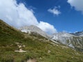 Hike in the Swiss national park in Graubunden Royalty Free Stock Photo