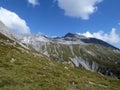 Hike in the Swiss national park in Graubunden Royalty Free Stock Photo