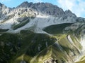 Hike in the Swiss national park in Graubunden Royalty Free Stock Photo