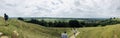 Hike to Glastonbury Tor Royalty Free Stock Photo