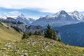 Hike to schynige platte lovely mountain panorama summer