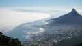 Hike to the Tranquility Crags along the Table Mountains of Cape Town, South Africa. Royalty Free Stock Photo