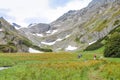 Hike to the Valley and Vinciguerra Glacier Royalty Free Stock Photo