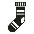 Hike winter socks icon simple vector. Travel equipment