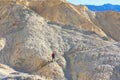 Hike in Zabriski point Royalty Free Stock Photo