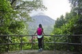 Hiker at Arenal Volcano, Costa Rica