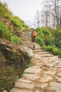 Hiker with backpack