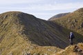 Hiker on Buachaille Etive Mor