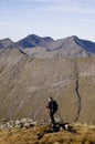 Hiker on Buachaille Etive Mor