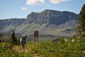 Hiker On Colorado Flattops Mountain Trail By Trappers Lake