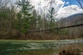 Hiker Footbridge Royalty Free Stock Photo