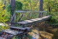 Hiker footbridge Royalty Free Stock Photo