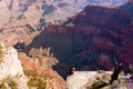 Hiker in Grand Canyon National Park, USA Royalty Free Stock Photo