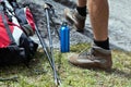 Hiker and hiking equipment